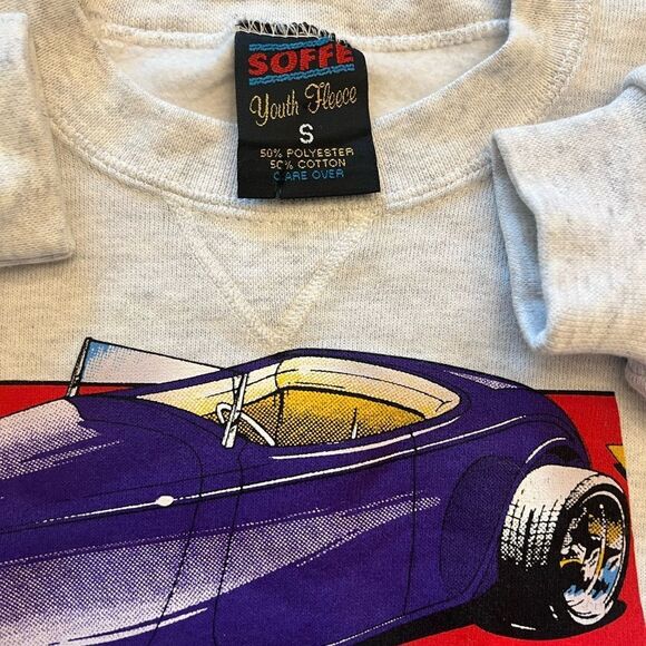 Hot Rod Supernationals vintage Soffe Gray and Purple Graphic Sweatshirt. Boys S - Picture 2 of 7